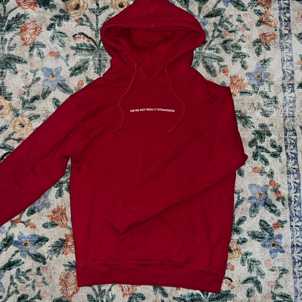 We’re not really strangers hoodie